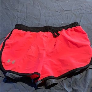 pink under armour shorts